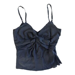 Satin Black Night-Out Top